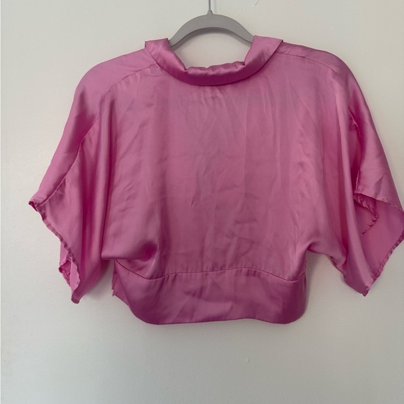 Zara Fuchsia Cropped Blouse - Picture 4 of 4
